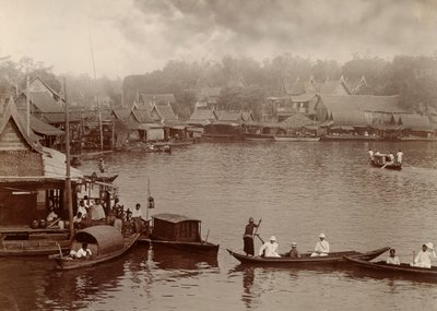 Río Chao Phraya, 1890 de Robert Lenz